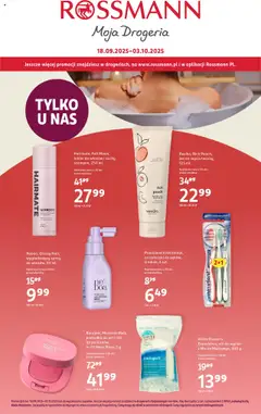Pogląd gazetki "Gazetka" ze sklepu Rossmann ważnej od 18.09.2025