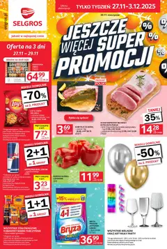 Pogląd gazetki "Jeszcze więcej super promocji" ze sklepu Selgros cash&carry ważnej od 27.11.2025
