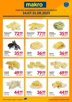 Pogląd gazetki "La Pasta" ze sklepu Makro ważnej od 14.07.2025