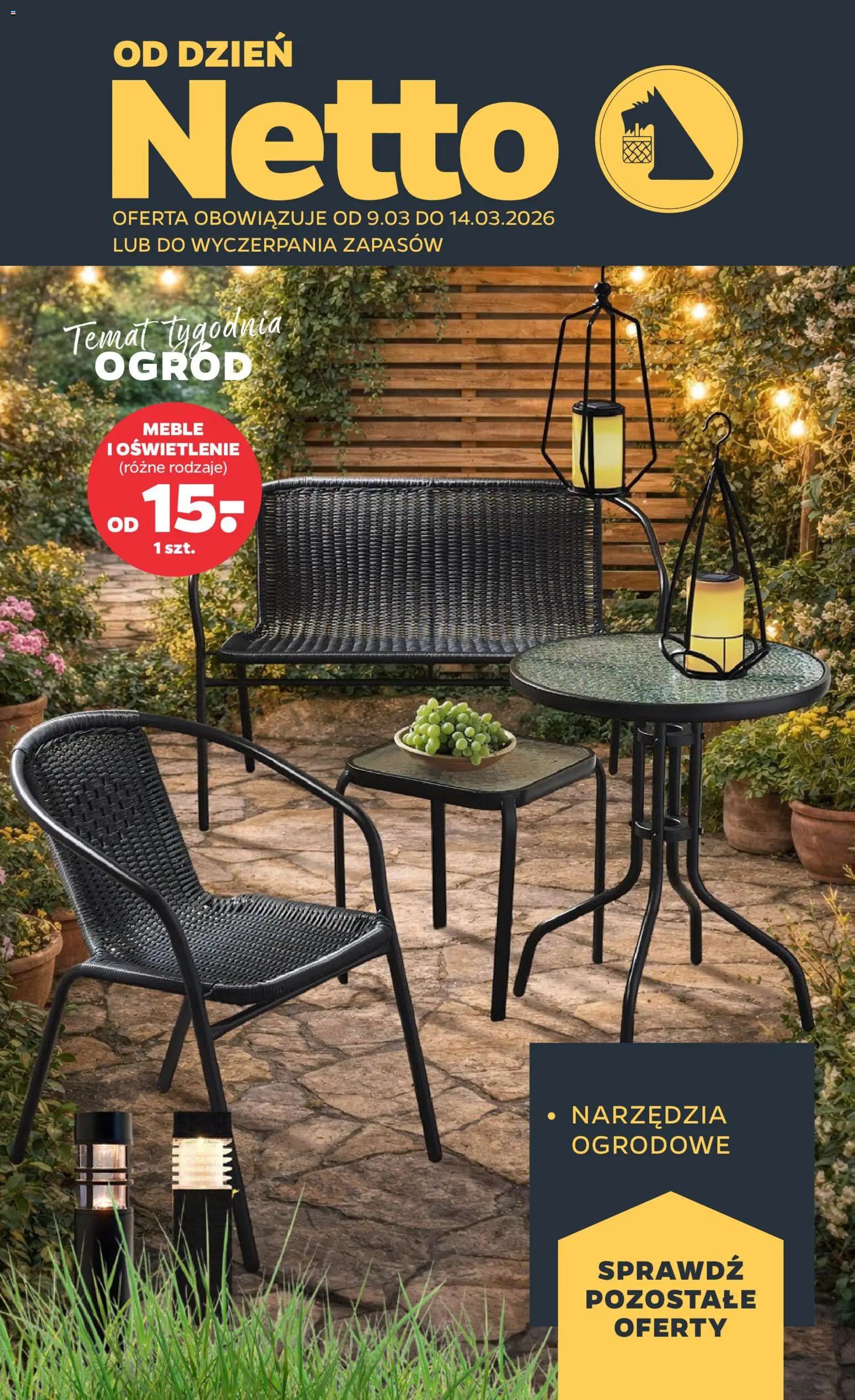 Pogląd gazetki "Netto gazetka od poniedziałku NonFood" ze sklepu Netto ważnej od 09.03.2026