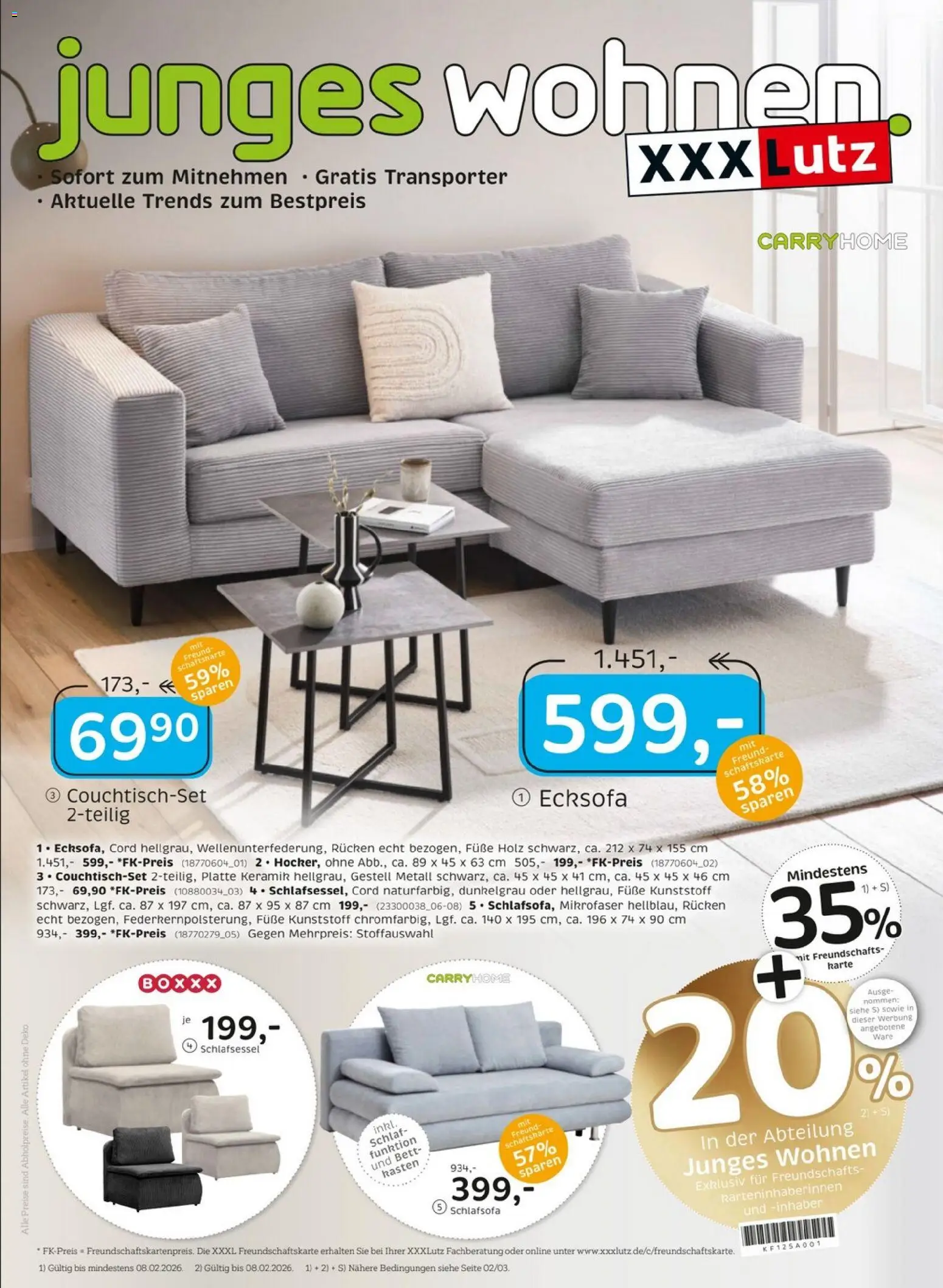 Vorschau von dem Prospekt des Geschäftes XXXL Lutz, gültig ab dem 25.01.2026 - Bett, Ecksofa