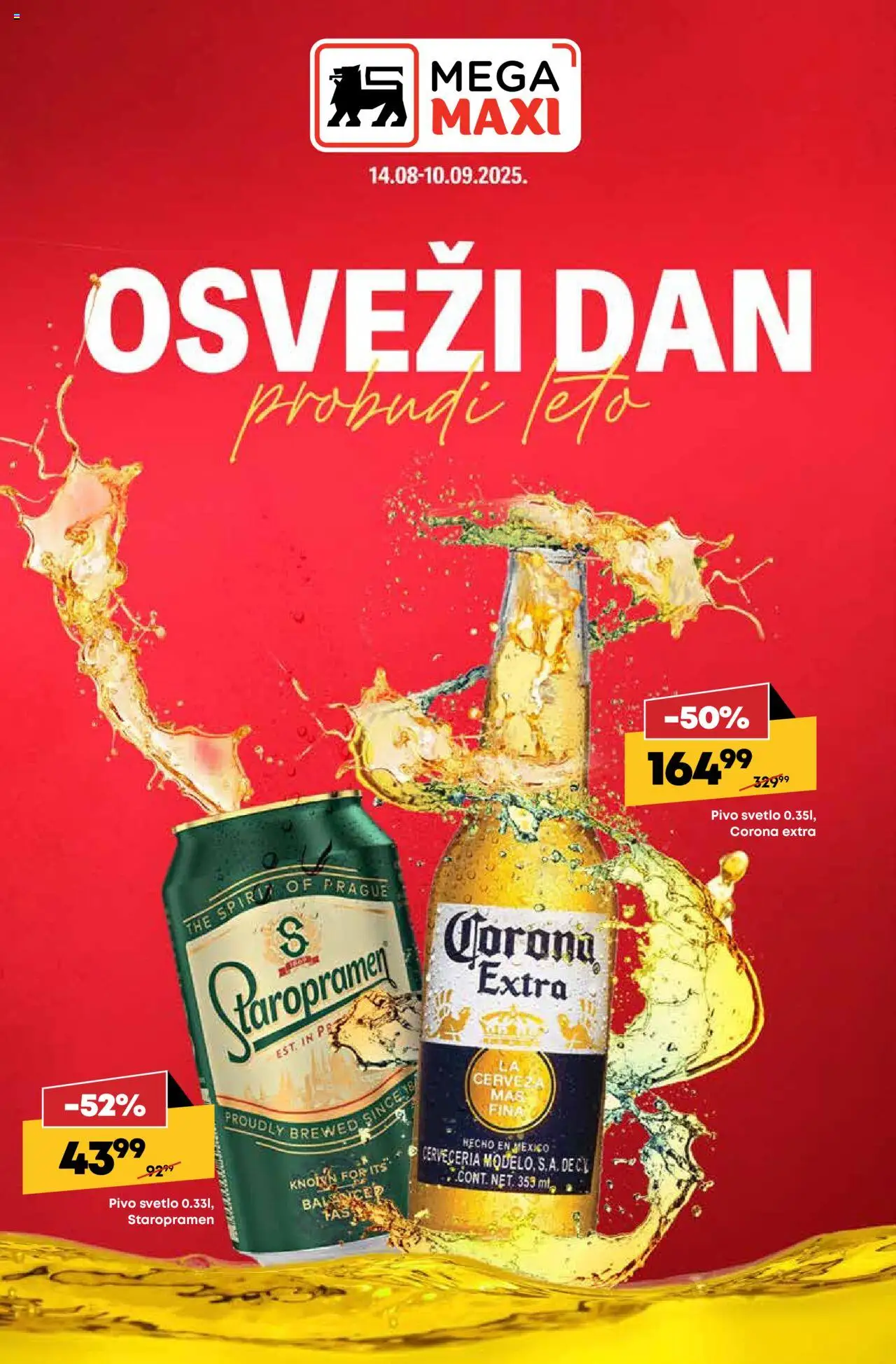 Mega Maxi katalog važi od 14.08.2025 - stranica 1 - Pivo, Corona pivo, Corona Extra