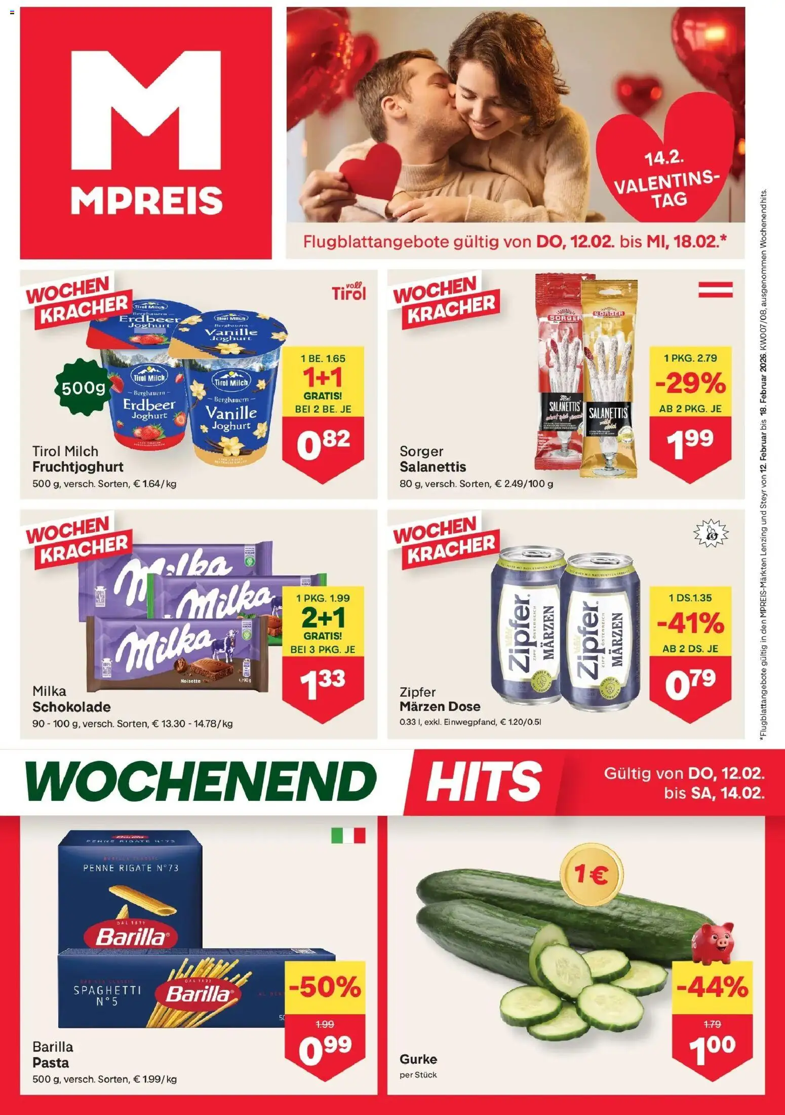 Vorschau der Angebote: MPREIS Lenzing gültig ab 12.02.2026