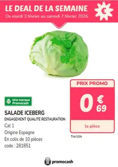 Prévisualisation de Deal de la semaine du magasin Promocash formulaire valide 03/02/2026