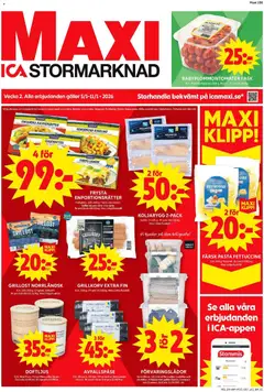 Förhandsgranska reklamblad Haninge från butik ICA Maxi gäller från 05/01/2026