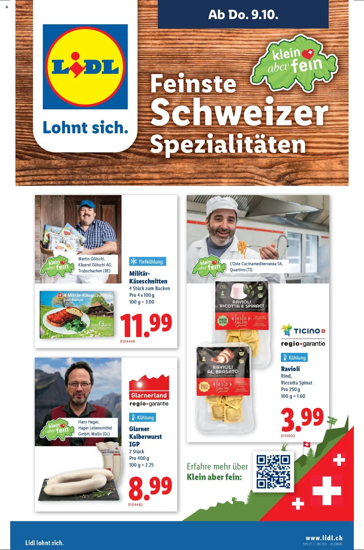 Lidl Aktionen Klein aber fein ab 09.10.2025 - Seitennummer 1