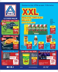 Voorbeeld van Aldi Folder de la semaine 15 van winkel Aldi geldig vanaf 07/04/2026