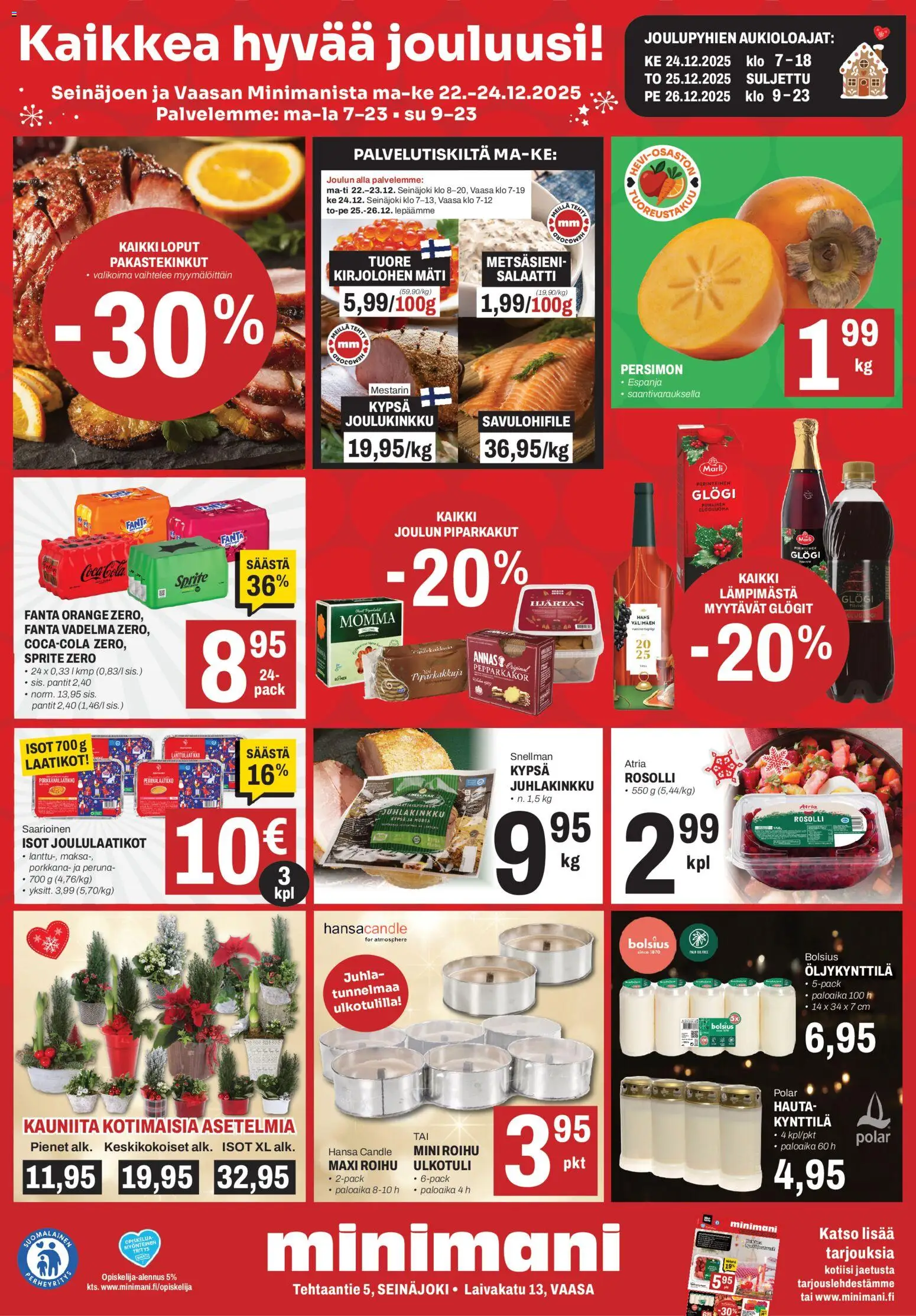 Kaupan Minimani Tarjoukset - Seinäjoki esikatselu, voimassa 22/12/2025