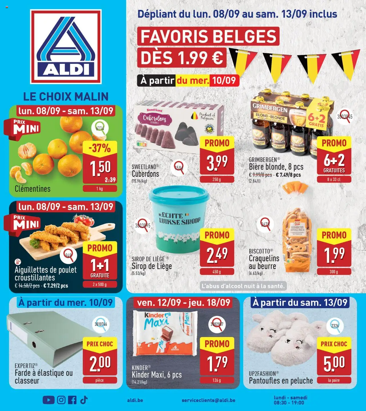 Aldi shop Folder de la semaine 37 geldig vanaf 08/09/2025 - Paginanummer 1