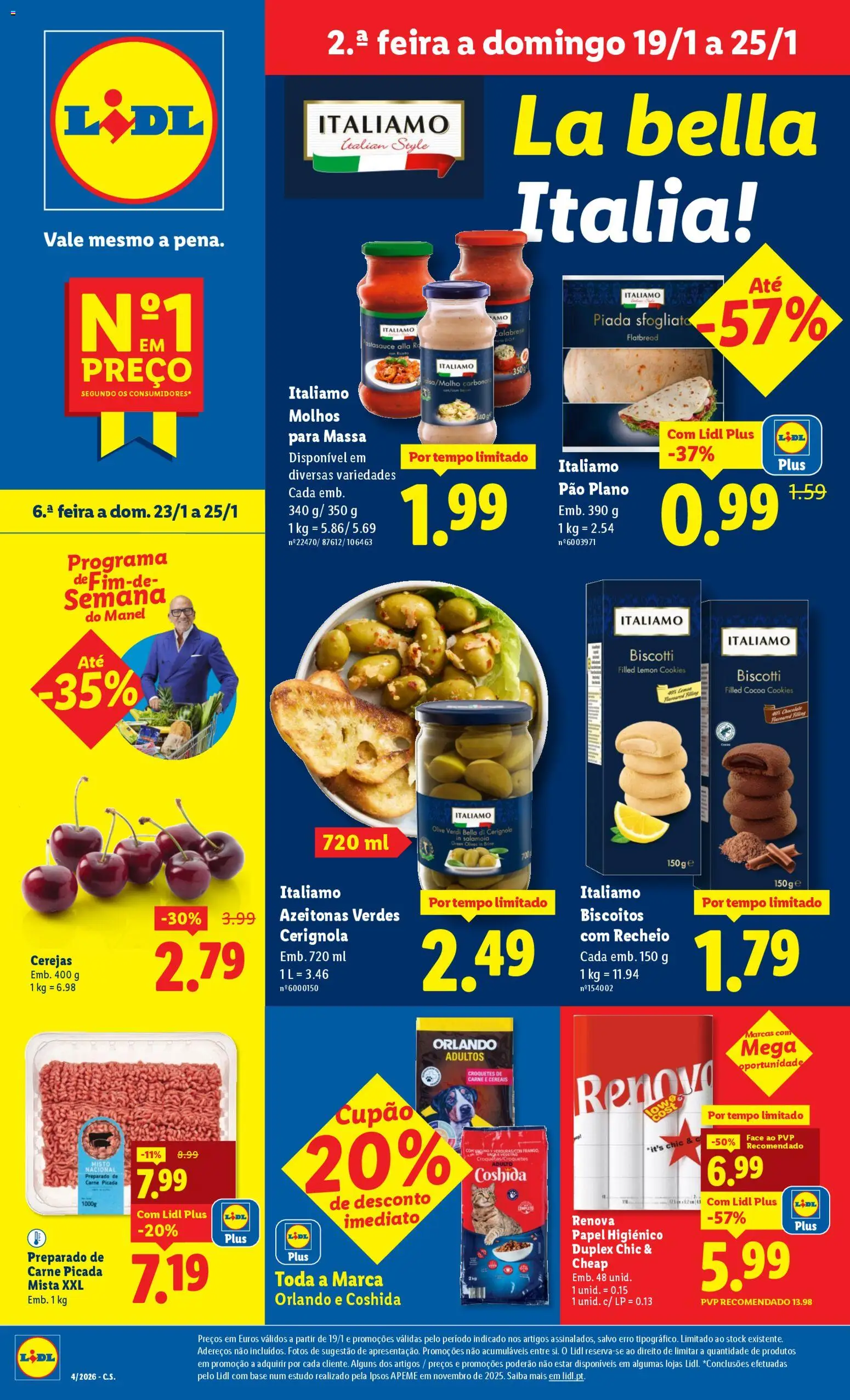 Pré-visualização do folheto da loja Lidl válida a partir de 19/01/2026