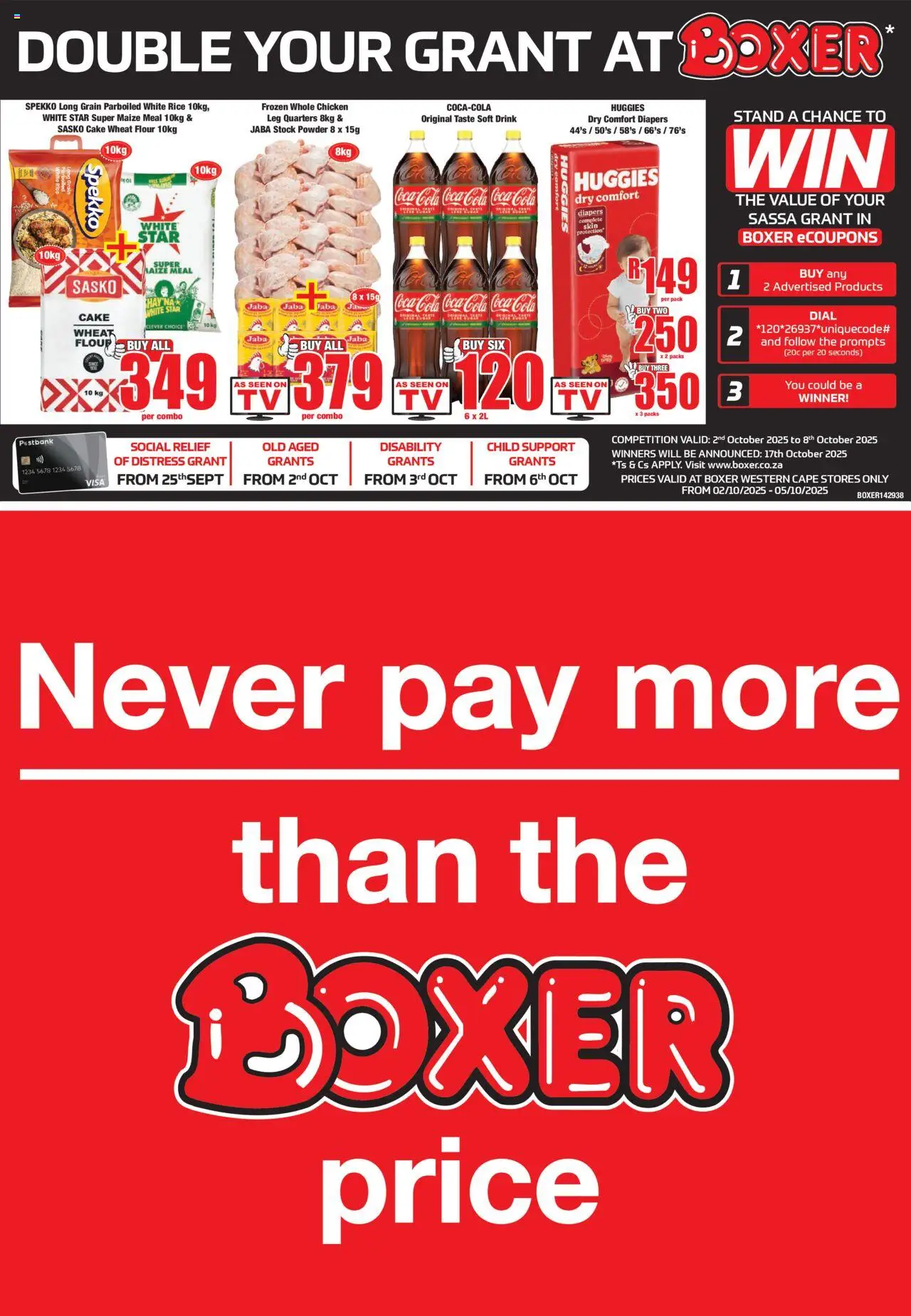 Boxer Western Cape - Weekly Specials from 02/10 - 05/10/2025 > Promotions
