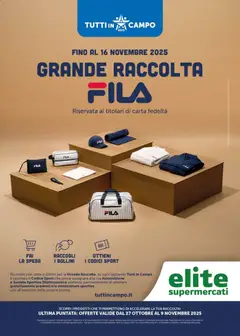 Anteprima dell'opuscolo Volantino Tutti in Campo dal negozio Elite Supermercati valido da 27/10/2025