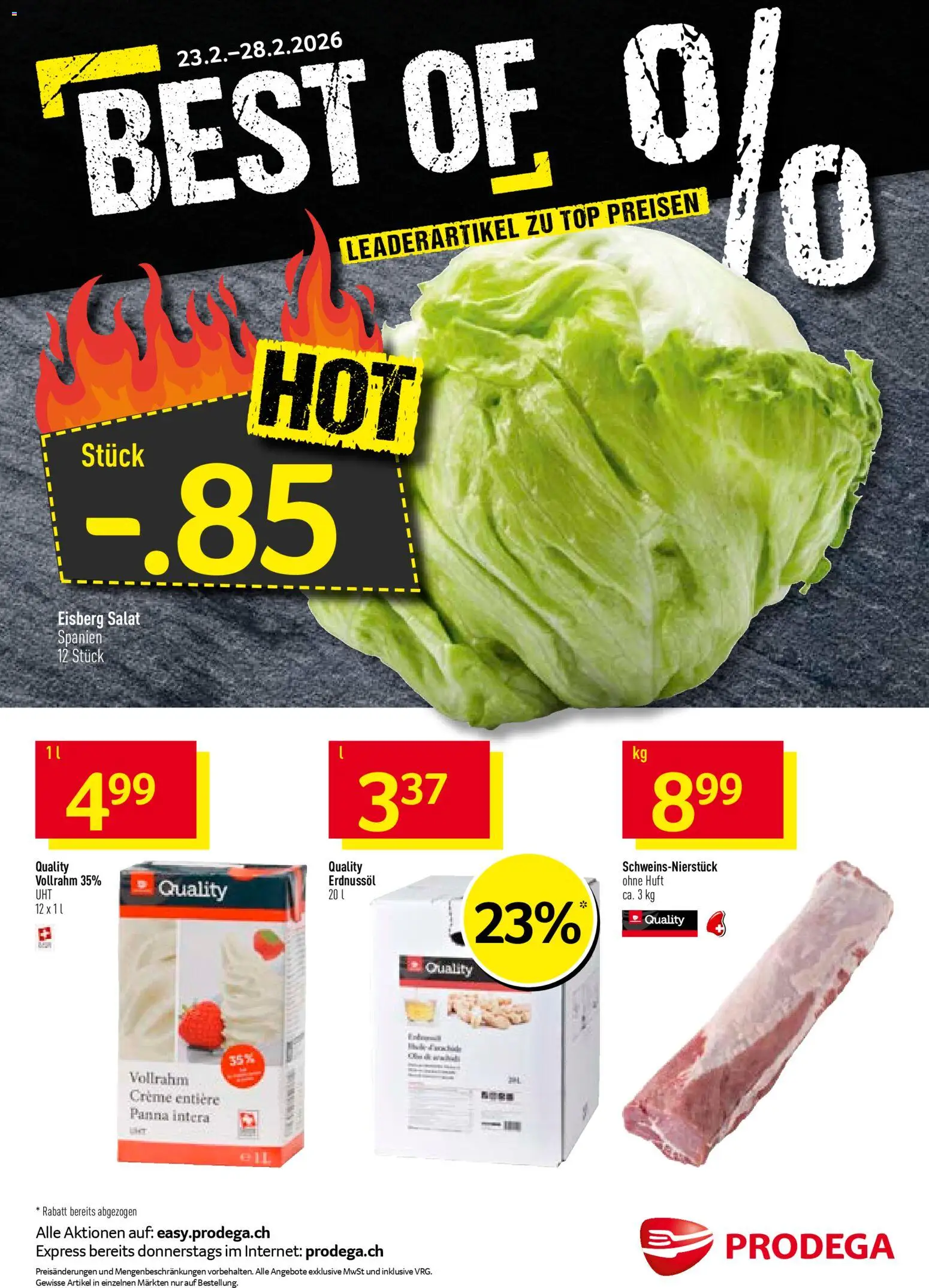 Vorschau des Merkblatts Aktionen vom Shop Prodega gültig von 23.02.2026 bis 28.02.2026