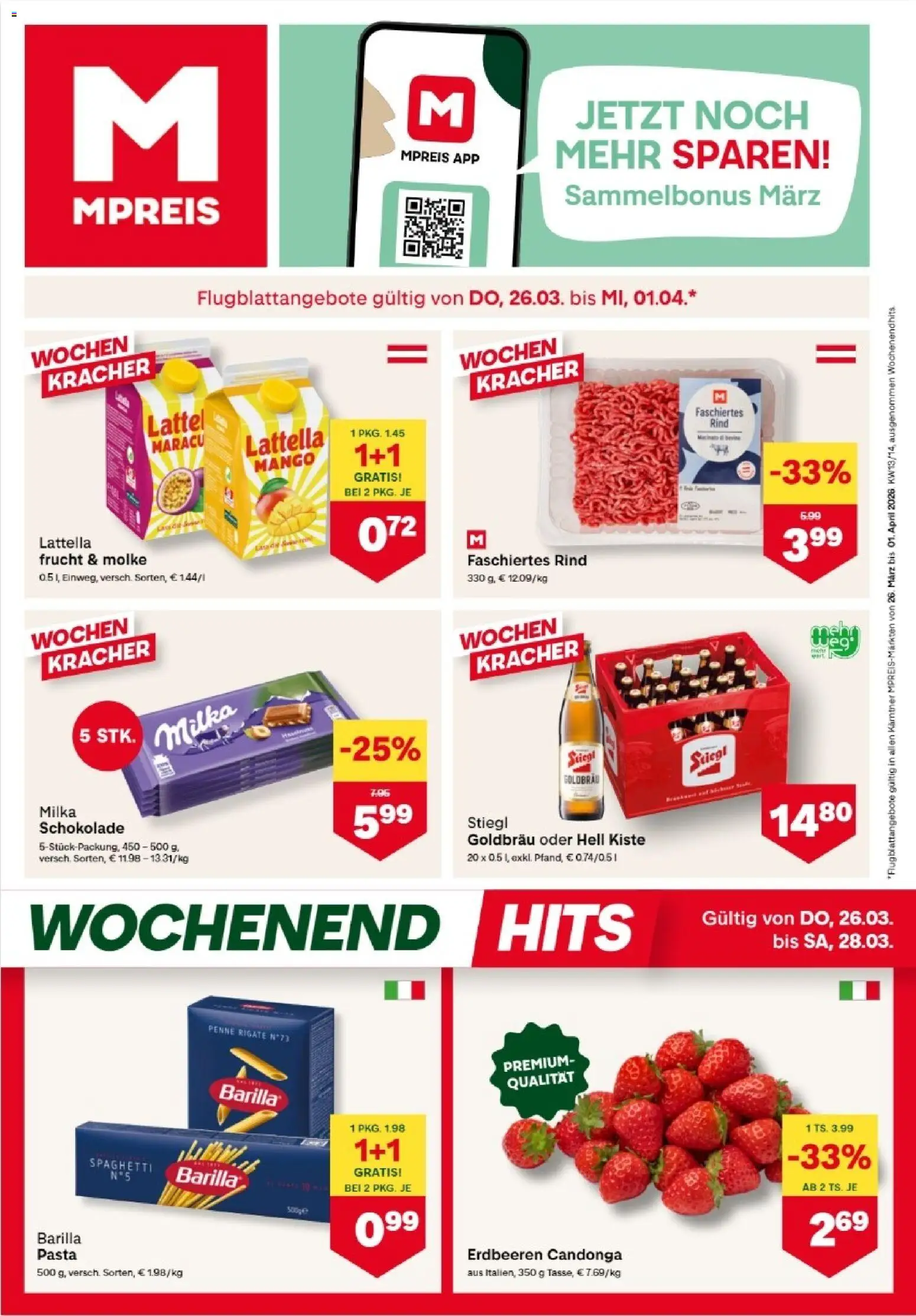 Vorschau der Angebote: MPREIS MPREIS Dellach im Drautal gültig ab 26.03.2026