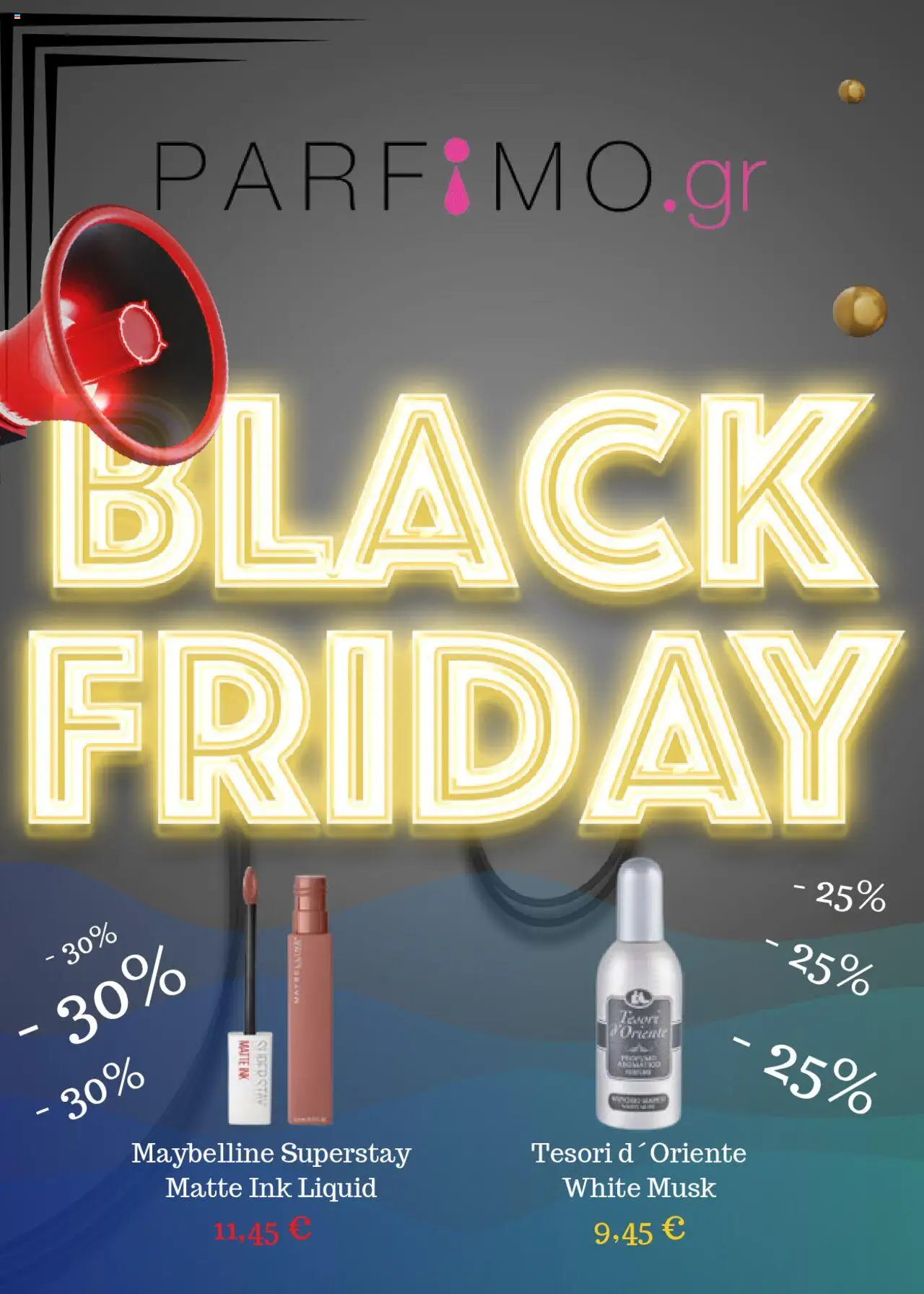 Preview of leaflet Kατάλογος Black Friday from shop Parfimo valid from 29/11/2024