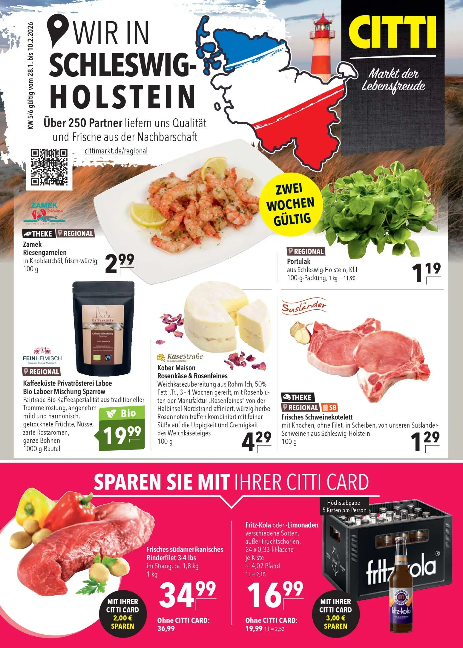 Vorschau von dem Prospekt des Geschäftes CITTI Markt, gültig ab dem 28.01.2026 - Rinderfilet, Theke