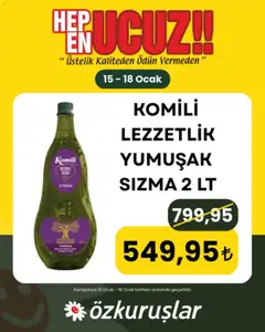 Özkuruşlar İndirim 15.01.2026 - Broşürünün önizlemesi