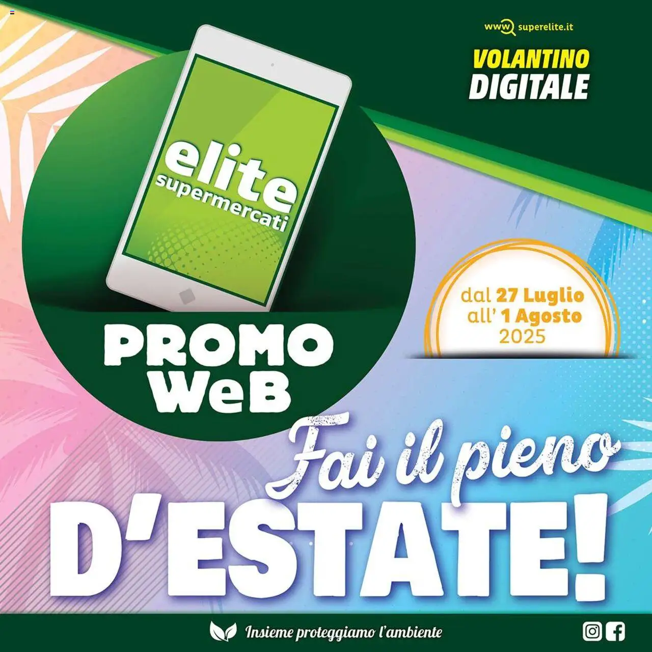 Volantino Elite Supermercati valido da 27/07/2025 numero di pagina 1