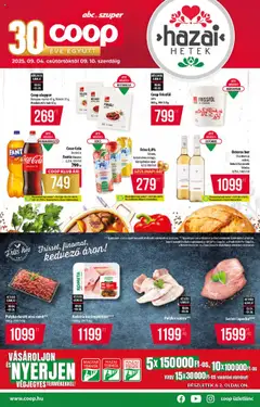 COOP - Akciós újság COOP megtekintése, amely érvényes 2025.09.04.-től