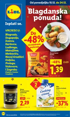 Pregled letka Super ponuda trgovine Lidl vrijedi od 15.12.2025