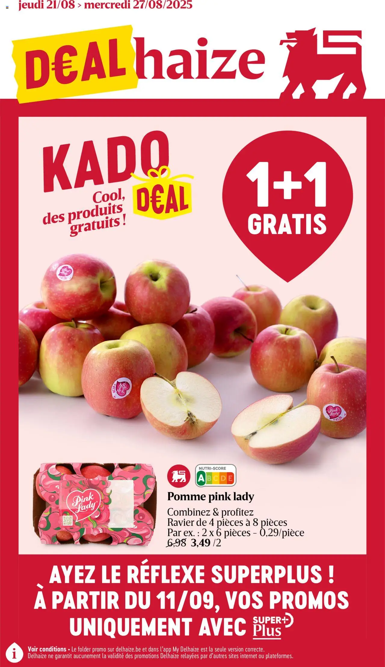 Delhaize shop Folder de la semaine 34 geldig vanaf 21/08/2025 - Paginanummer 1