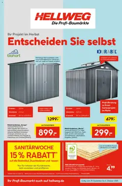 Vorschau von dem Prospekt des Geschäftes Hellweg, gültig ab dem 29.09.2025