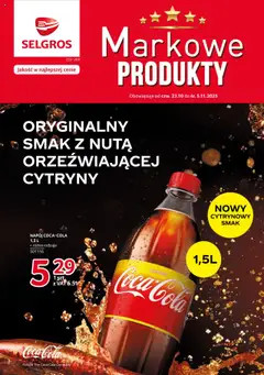 Pogląd gazetki "Markowe Produkty" ze sklepu Selgros cash&carry ważnej od 23.10.2025