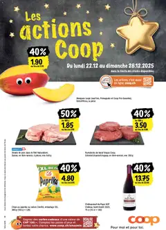 Vorschau des Merkblatts Les actions de la semaine vom Shop Coop gültig von 22.12.2025 bis 28.12.2025