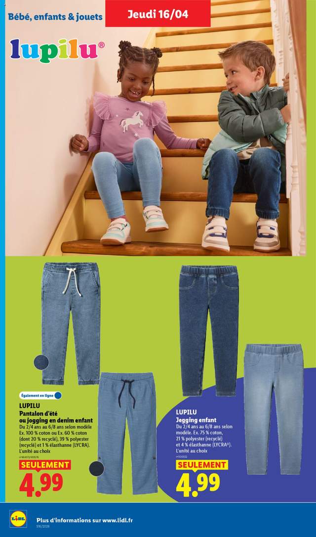 Nouveau catalogue Lidl à partir du 16/04