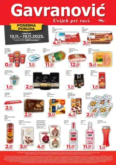 Pregled letka Katalog trgovine Gavranović vrijedi od 13.11.2025