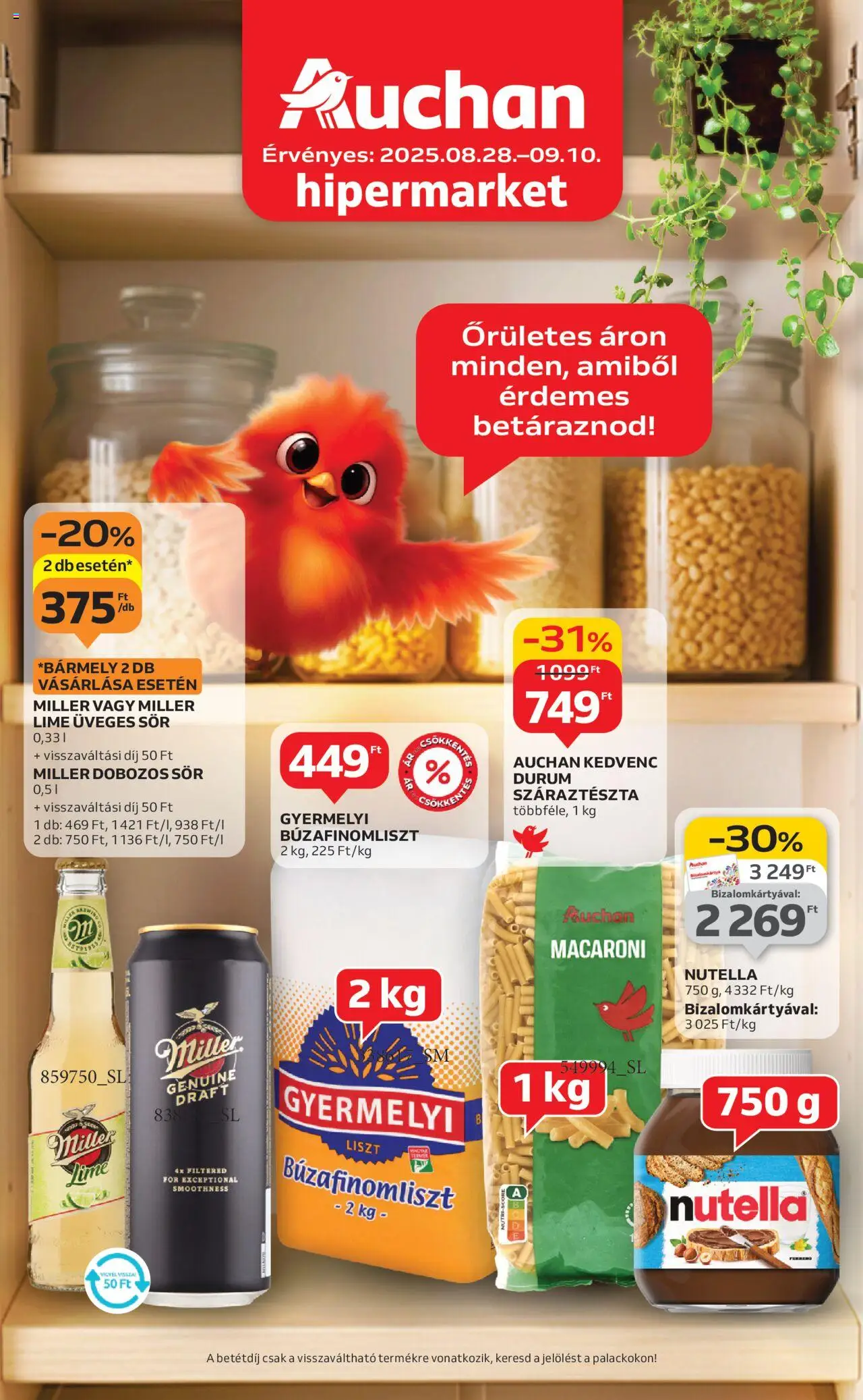 Auchan aktuális szórólap, érvényes 2025.08.28.-től - 1 oldal