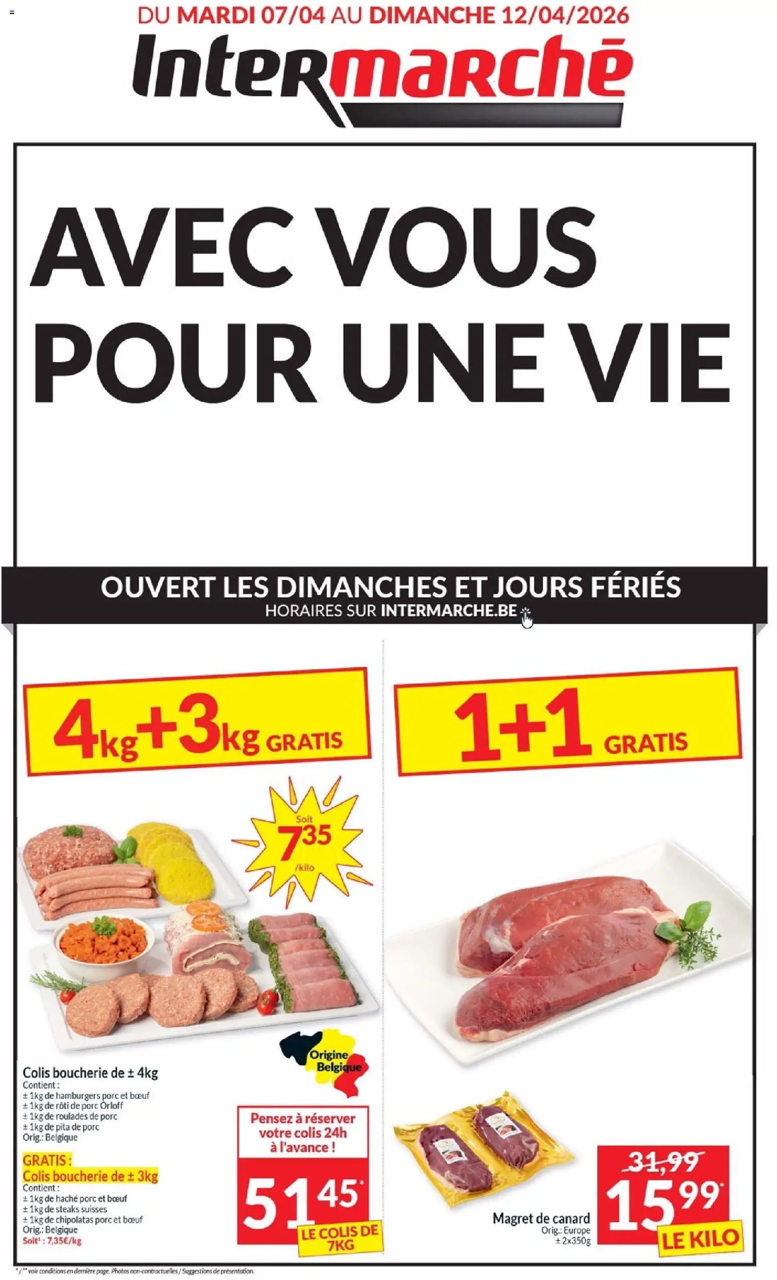Voorbeeld van Intermarché Folder de la semaine 15 van winkel Intermarché geldig vanaf 07/04/2026