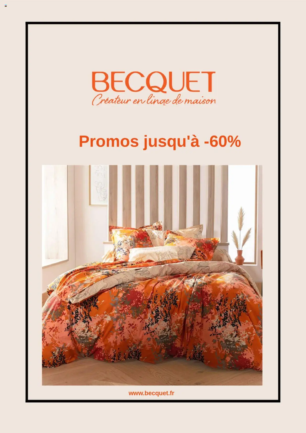 Catalogue Becquet Été de la boutique Becquet valable du 08/09/2025 - Page numéro 1