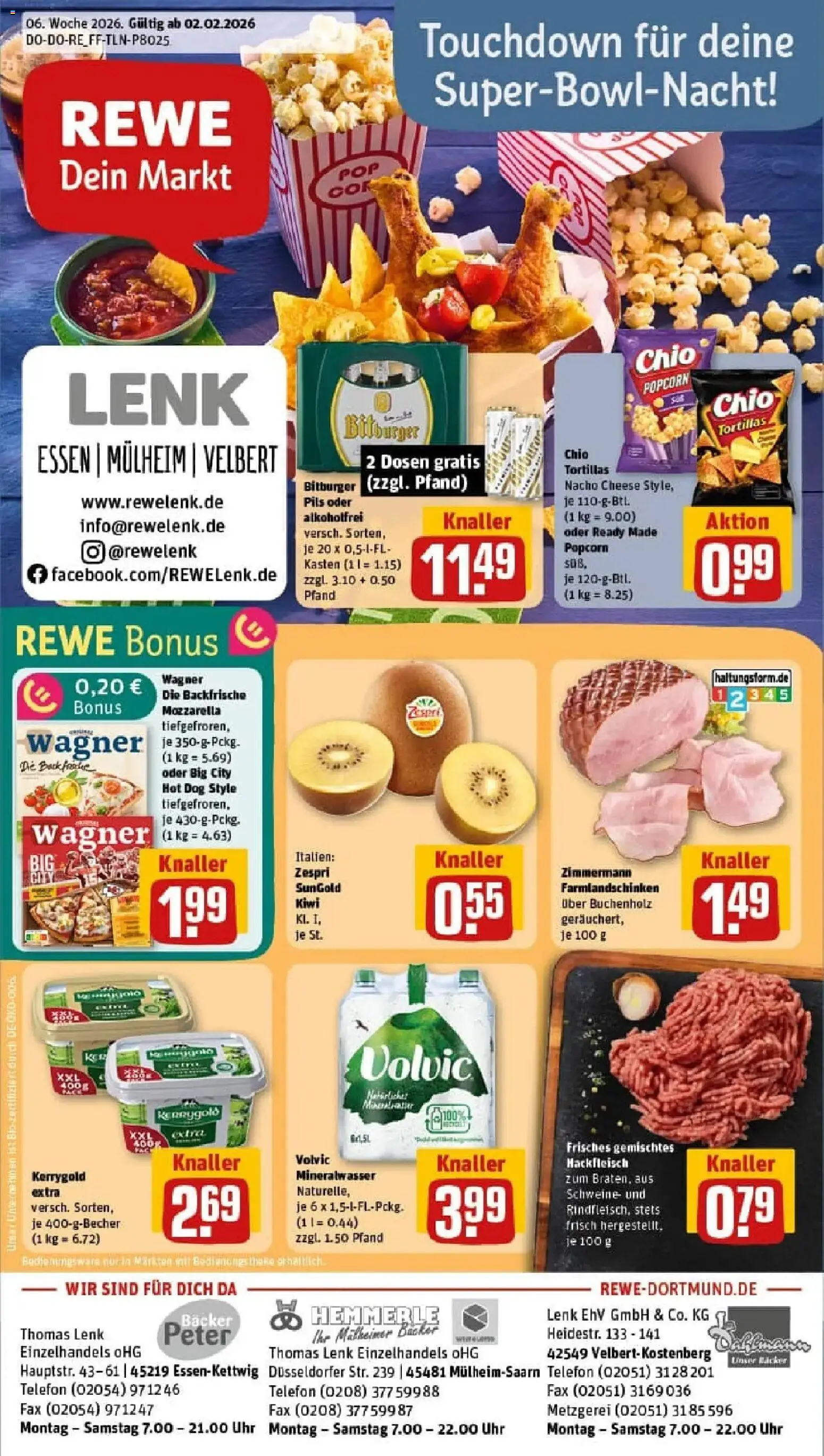Vorschau von dem Prospekt des Geschäftes Rewe, gültig ab dem 01.02.2026
