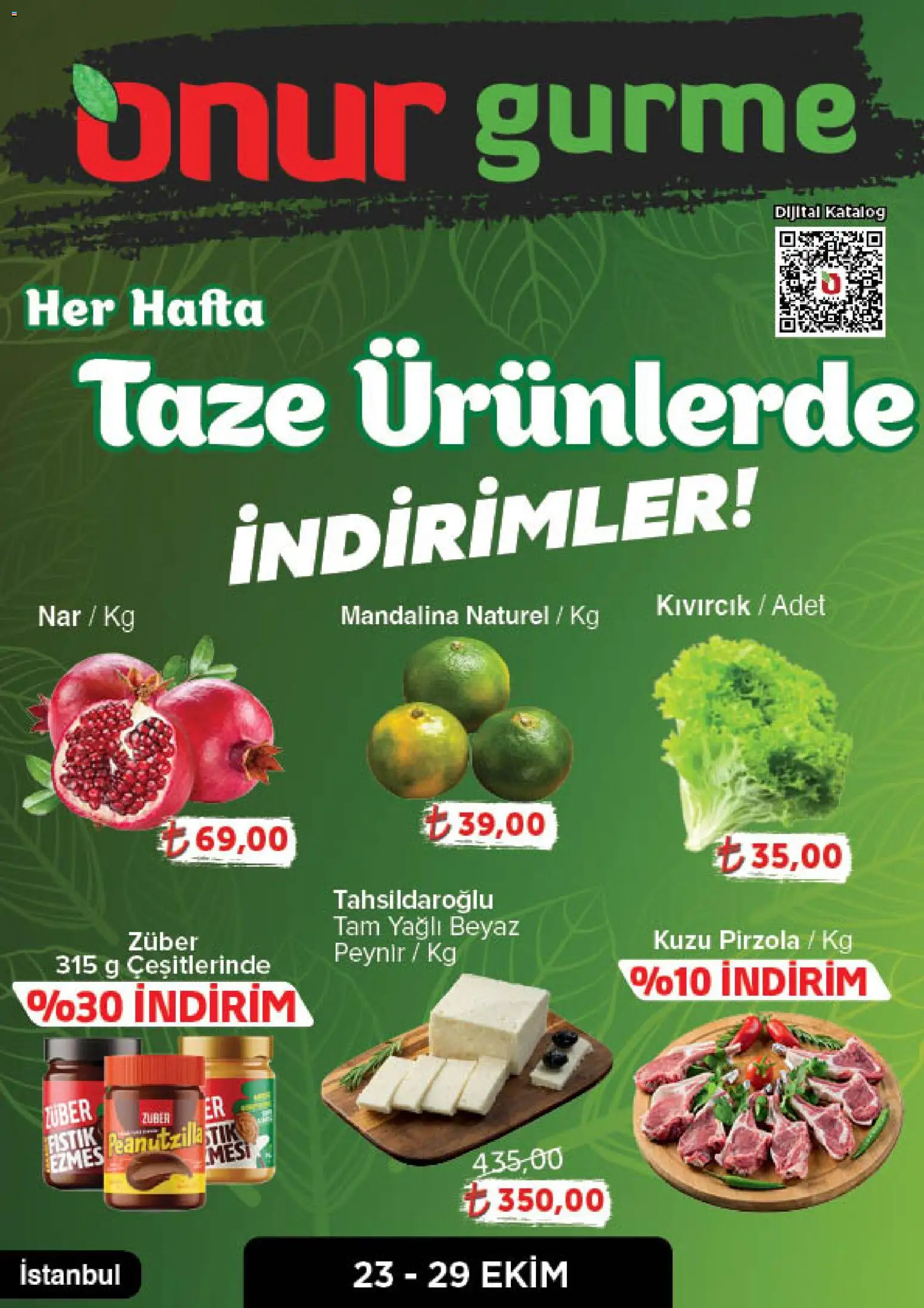 ONUR MARKET Katalog Gurme - Istanbul (23 Ekim 2025) - Indirim, Broşür - Sayfa numarası 1