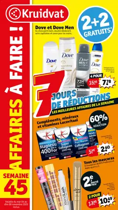 Prévisualisation de Folder de la semaine 45 du magasin Kruidvat formulaire valide 04/11/2025