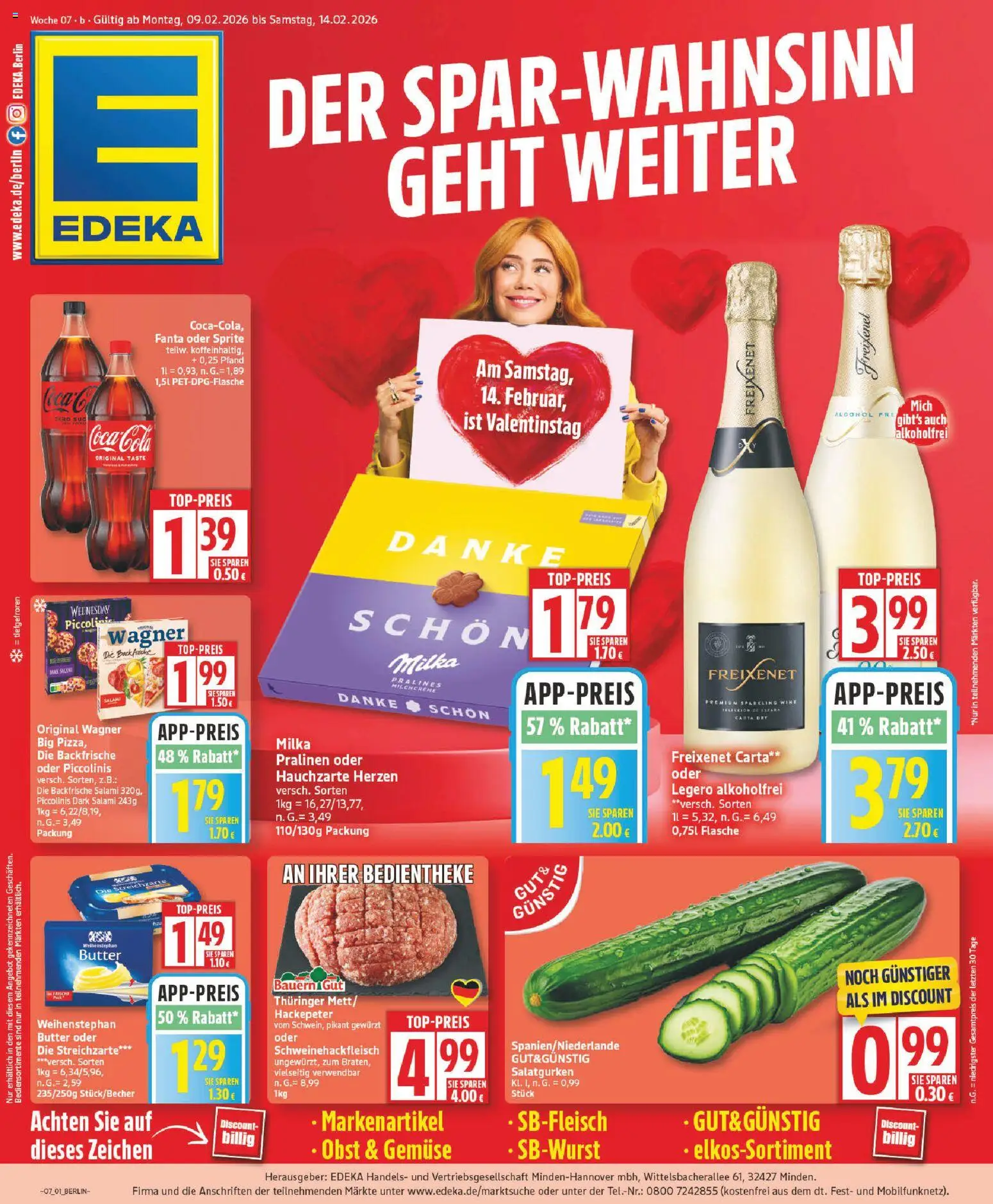 Vorschau von dem Prospekt des Geschäftes Edeka, gültig ab dem 09.02.2026
