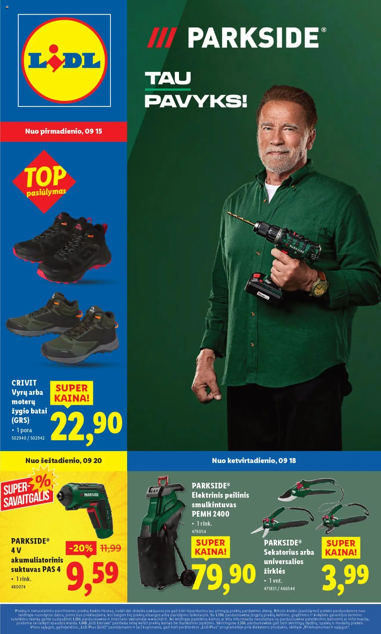 LIDL leidinys galioja nuo 2025.09.15 – puslapio numeris 1