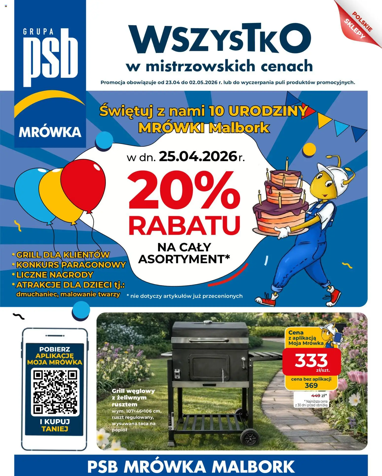 Pogląd gazetki "Mrówka gazetka - Malbork" ze sklepu Mrówka ważnej od 23.04.2026