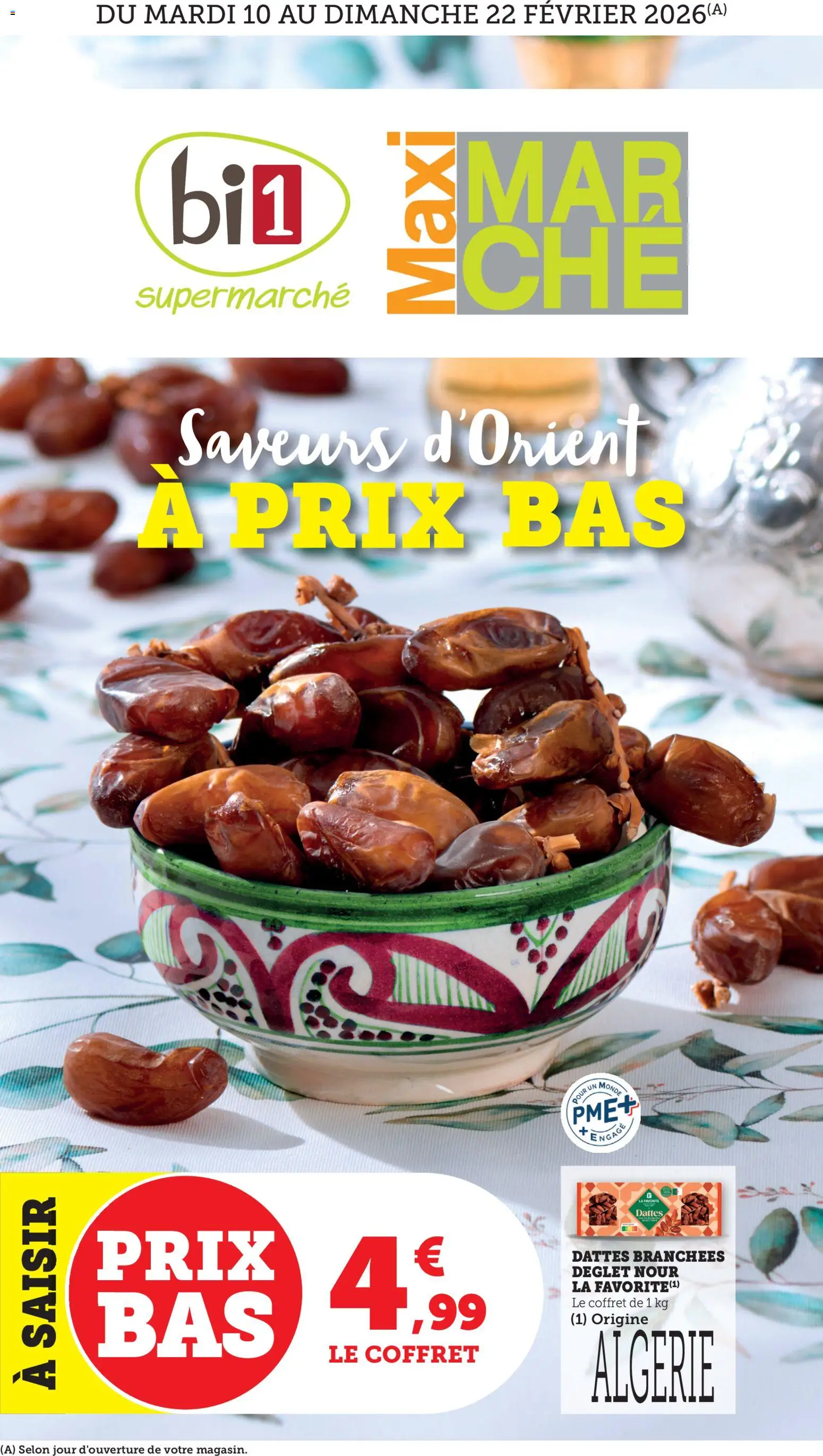 Prévisualisation de Offre de la semaine Maxi Marché du magasin bi1 formulaire valide 10/02/2026