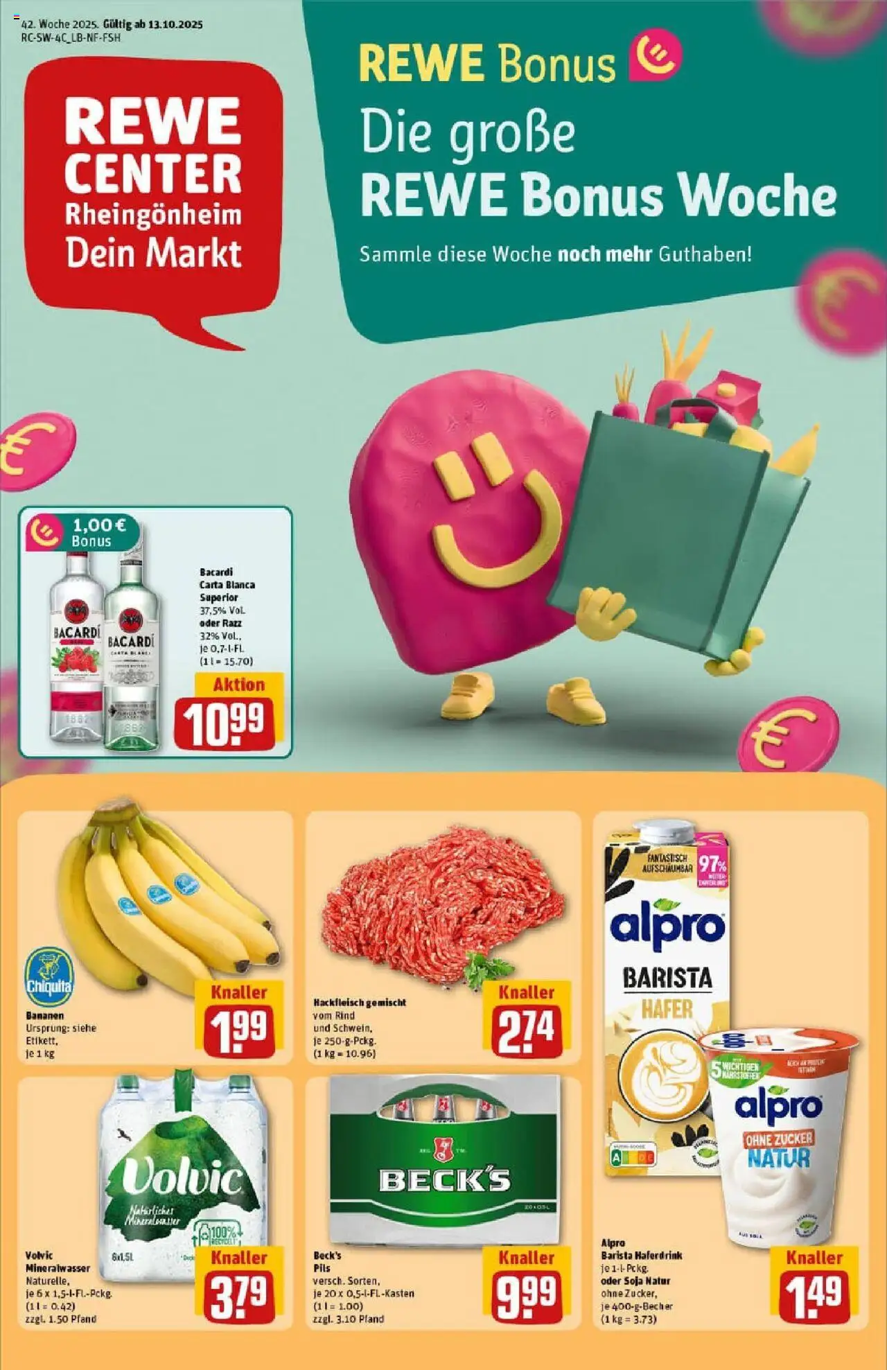 REWE Prospekt ab 13.10.2025 nächste Woche - Prospekt Ludwigshafen / Rheingönheim	