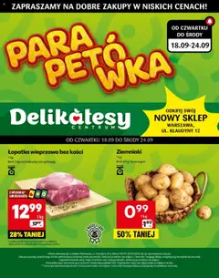Pogląd gazetki "Warszawa Otwarcie" ze sklepu Delikatesy Centrum ważnej od 18.09.2025