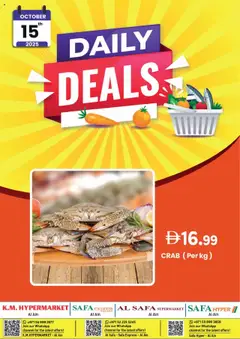 Preview of the catalogue Daily deals - Al Ain of store KM Trading valid from 15 Oct, 2025