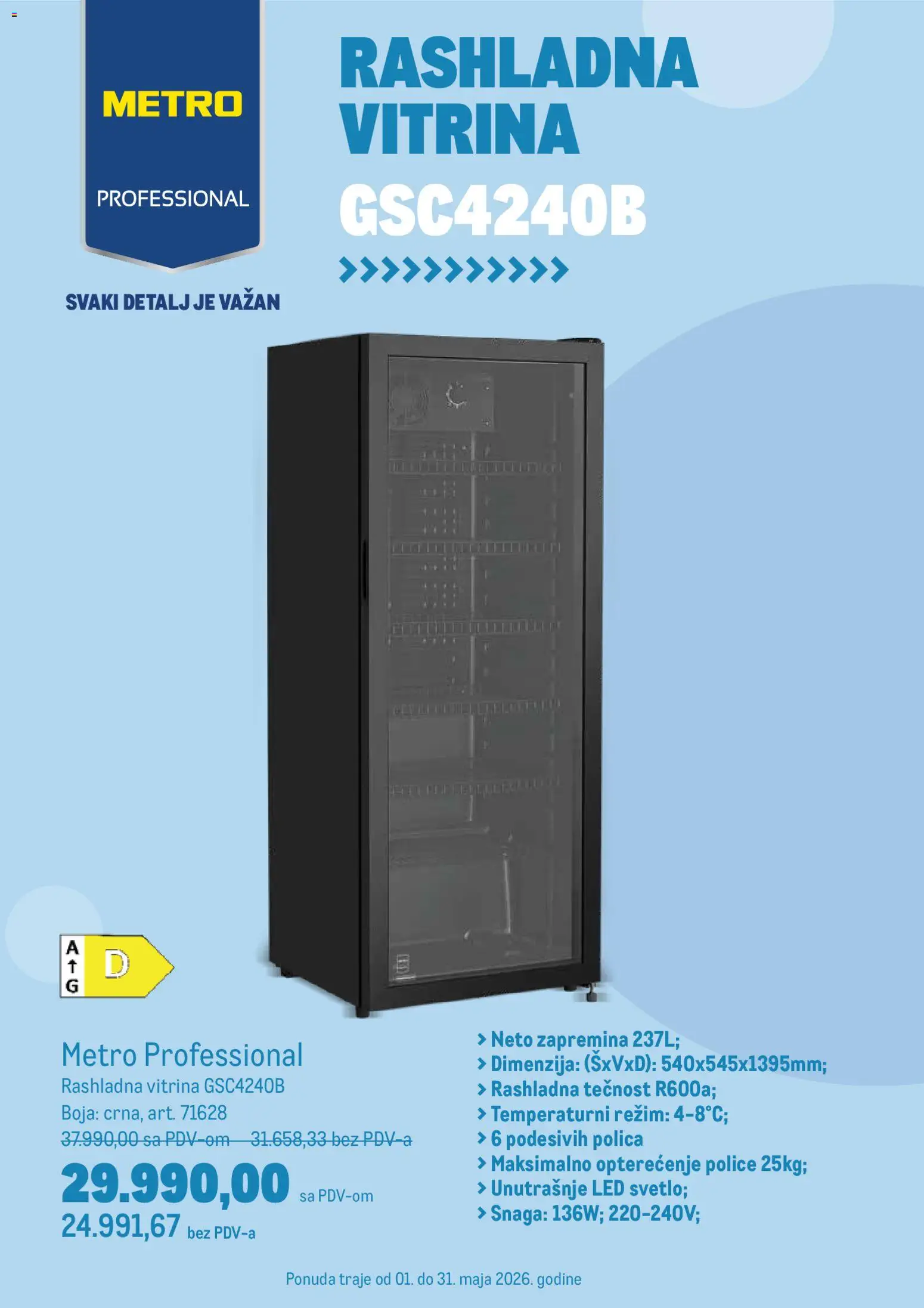 Pregled Metro kataloga - važi od 01.05.2026