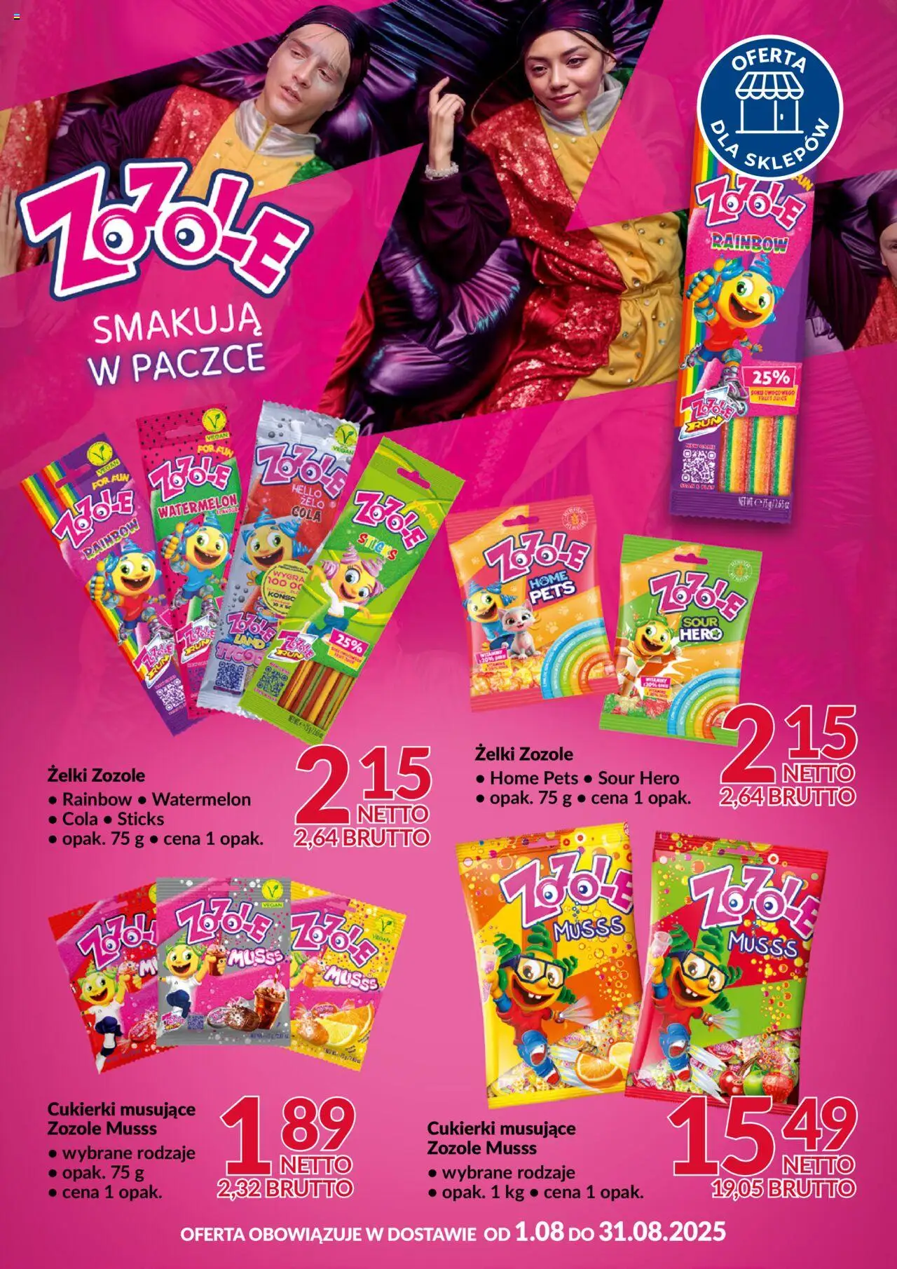 Makro ZoZole od 01.08.2025 - Nowa Gazetka - Numer strony 1 - Żelki, Cukierki