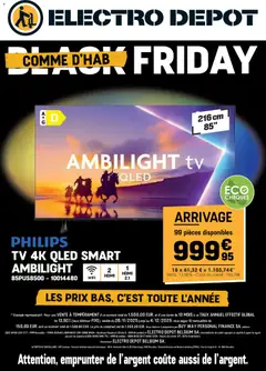 Voorbeeld van Black Friday van winkel Electro Depot geldig vanaf 26/11/2025