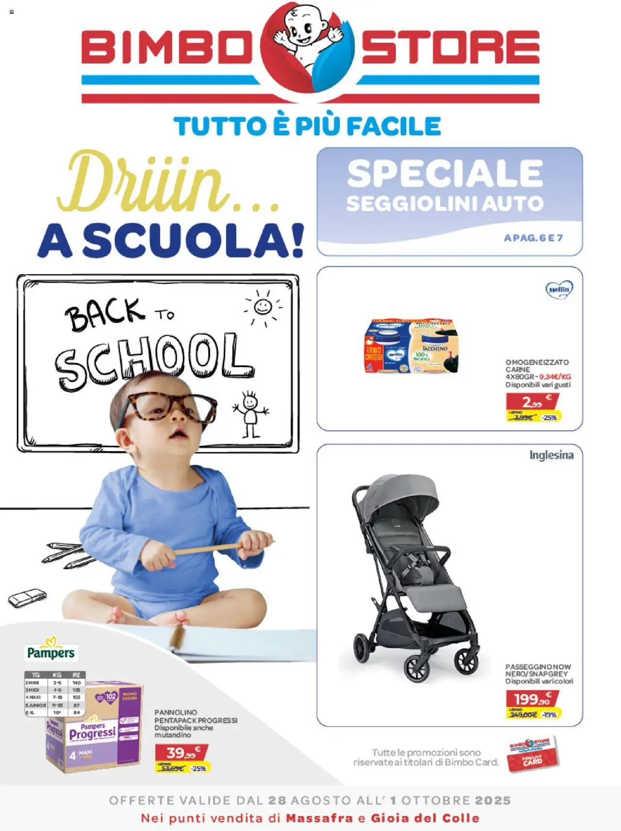 Volantino Bimbo store valido da 28/08/2025 numero di pagina 1