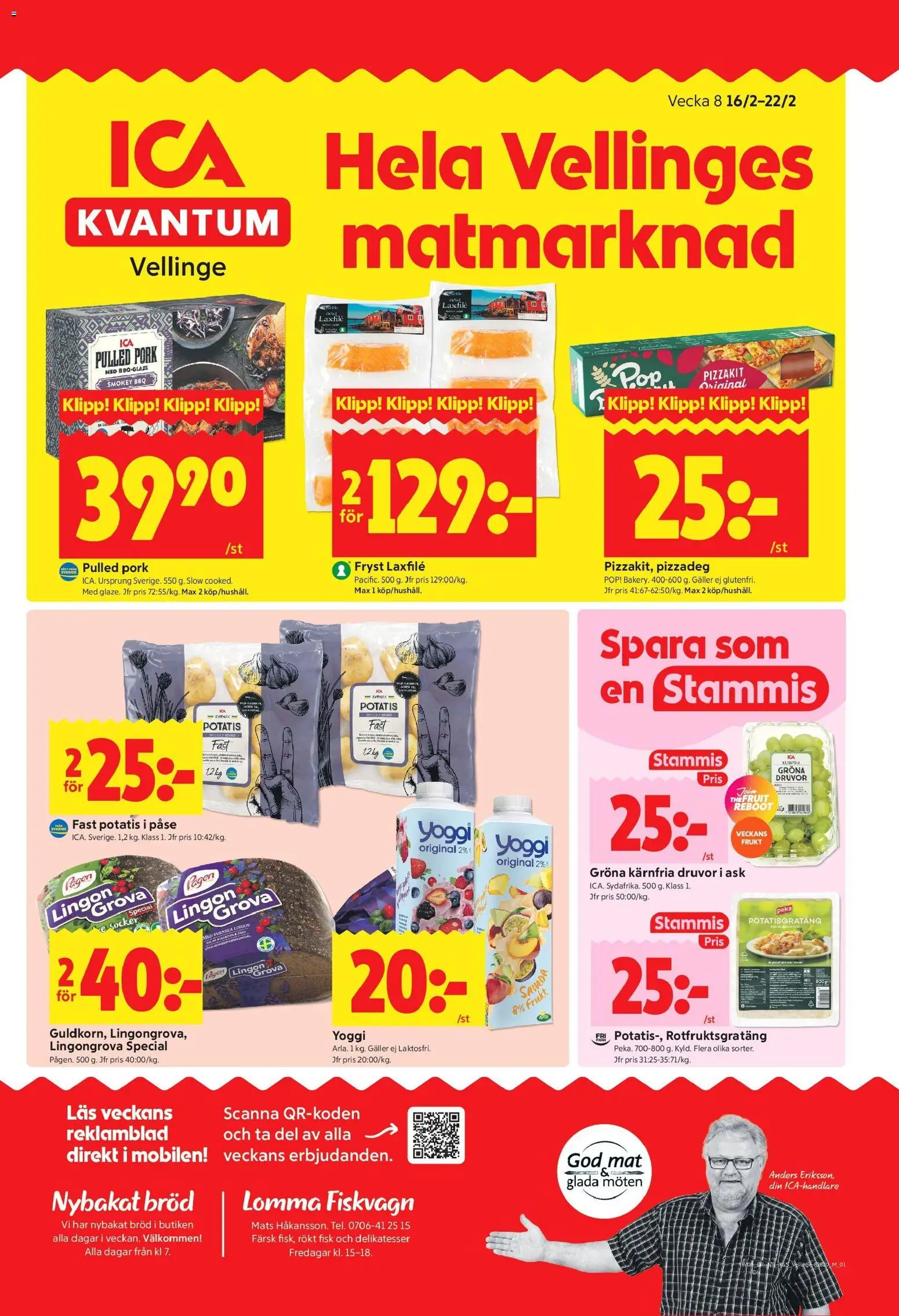 Förhandsgranska reklamblad Vellinge från butik ICA Kvantum gäller från 16/02/2026