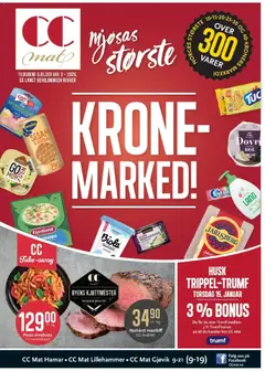 Forhåndsvis Kundeavis fra butikk CC Mat gyldig fra 12/01/2026