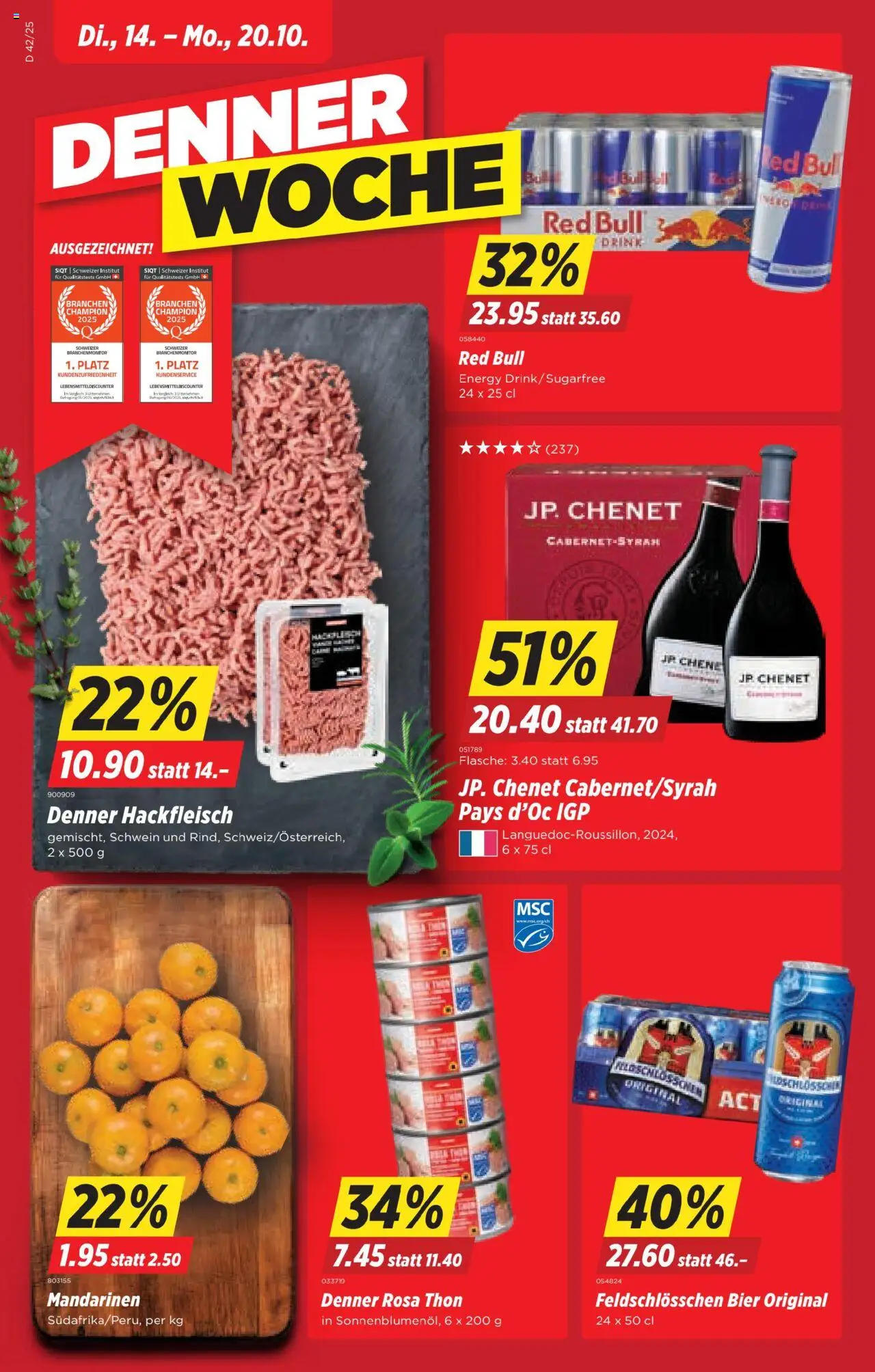 Denner Aktionen ab 14.10.2025 - Seitennummer 1